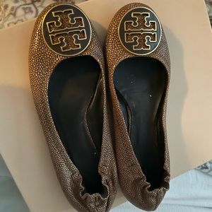 Tory Burch snake skin flat